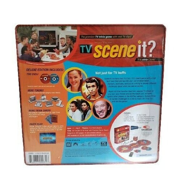 Scene it The DVD Game Deluxe Edition Trivia Game Tin Box 2005 NEW - Picture 4 of 8